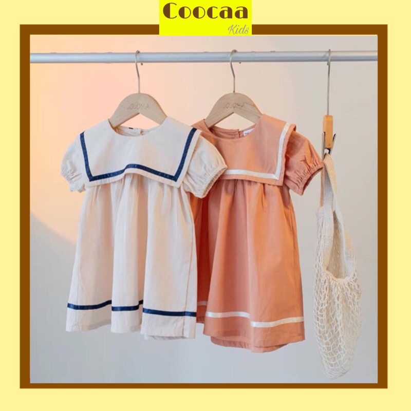 Đầm baby doll thuỷ thủ Hàn Quốc dễ thương cho bé gái size 8-120