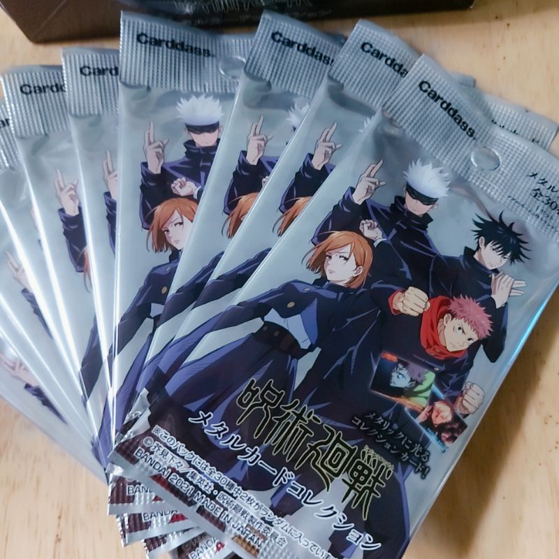 Card kim loại ngẫu nhiên Jujutsu Kaisen