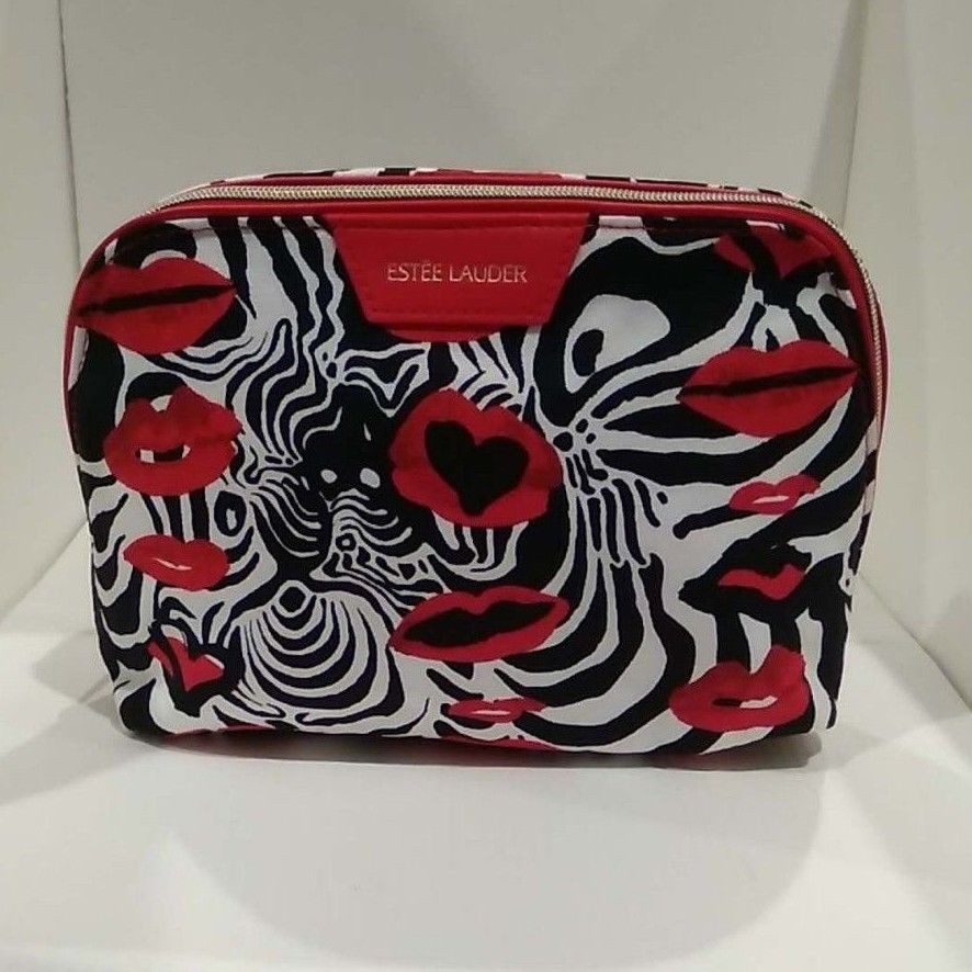 💥 Makeup bag - Túi đựng mỹ phẩm họa tiết Estee Lauder