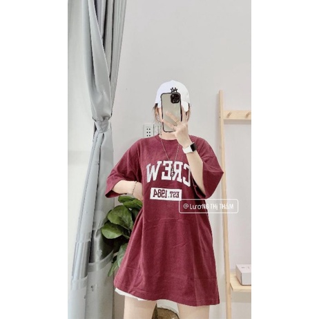 [Rẻ Vô Địch] Áo thun cotton tay lỡ unisex - - ÁO CREW TAY LỠ - - mẫu hot 2022