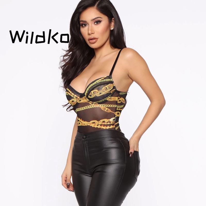 Bodysuit Hai Dây Cổ Chữ V 2022 Mới Quyến Rũ Thời Trang Dành Cho Nữ | BigBuy360 - bigbuy360.vn