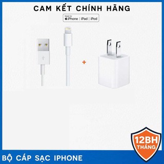 [Giá Ưu Đãi] Combo củ + cáp sạc nhanh iphone X Chính Hãng - Bảo Hành 1 đổi 1 trong 12 tháng
