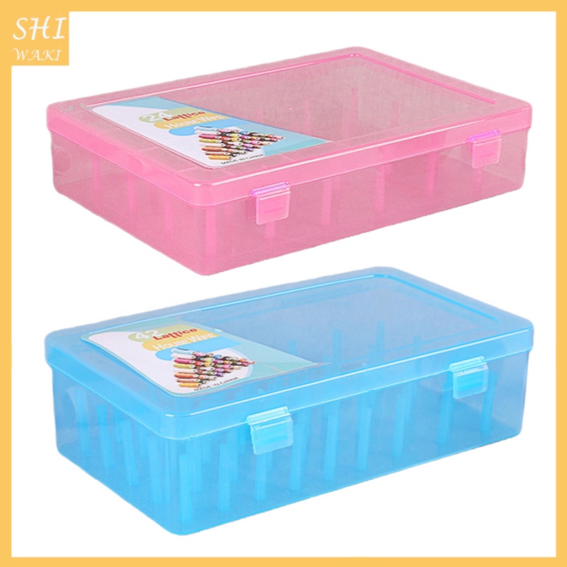 [In Stock]Sewing Thread Storage Box Organiser Case Durable 42 Pillars Organizer