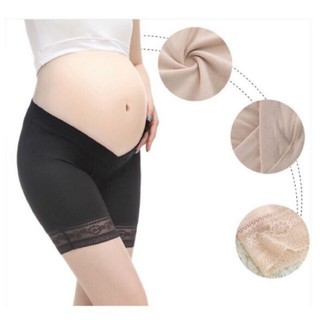 Quần mặc trong váy cotton cho mẹ bầu /cạp V, cạp chun chỉnh