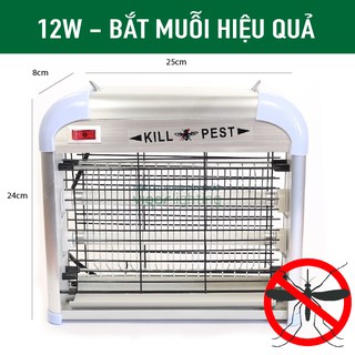 Đèn Bắt Muỗi 12W Kill Pest - Tiêu diệt muỗi, côn trùng nhanh chóng