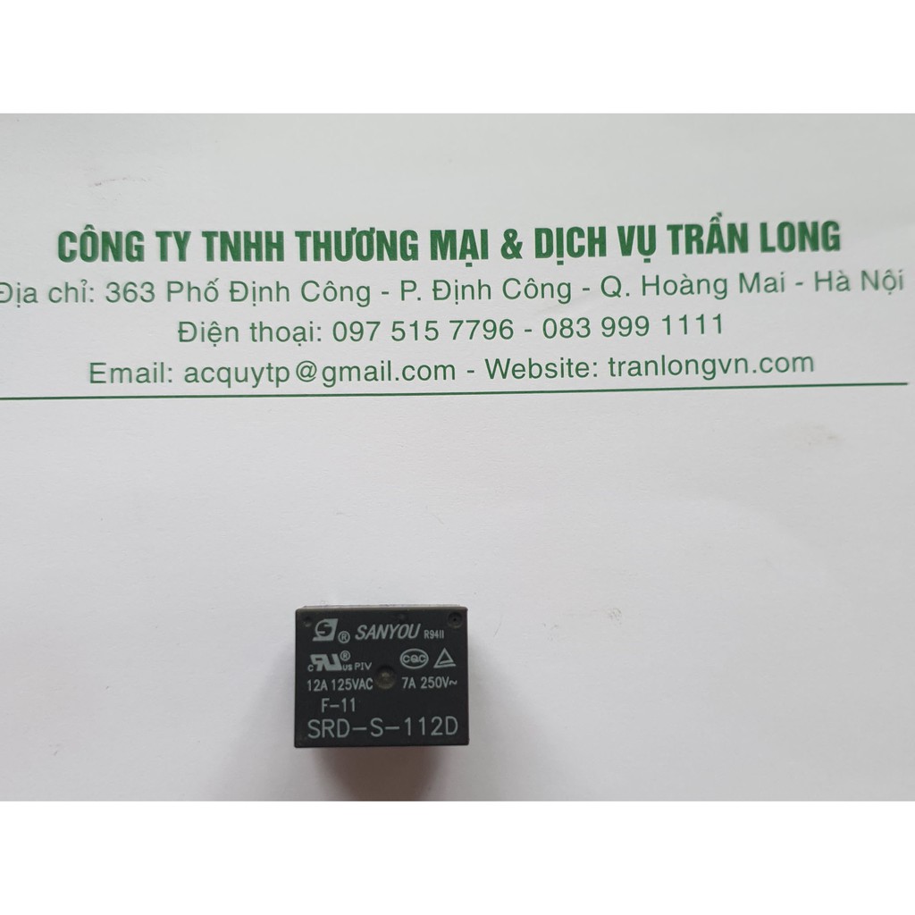 Combo 5 Rơ le 12v 5 chân (7A; 8A; 12A; 15A); Bộ relay 5 con 12v 5 chân 7a; 8a; 12a; 15a linh kiện th