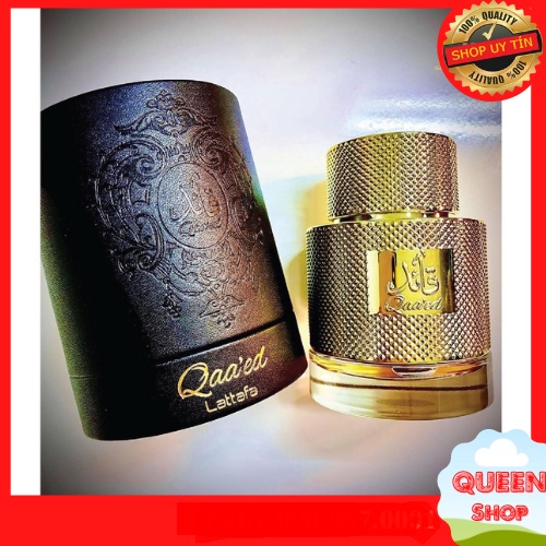 Nước hoa Dubai Qaaed EDP 100ML unisex. Mùi thơm cực sang trọng, bản lĩnh và thu hút