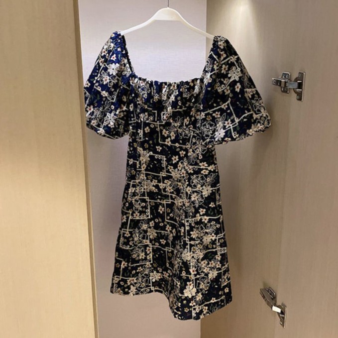 Đầm hoa ,váy chữ a cao cấp TÍT_FASHION size m l xl | BigBuy360 - bigbuy360.vn