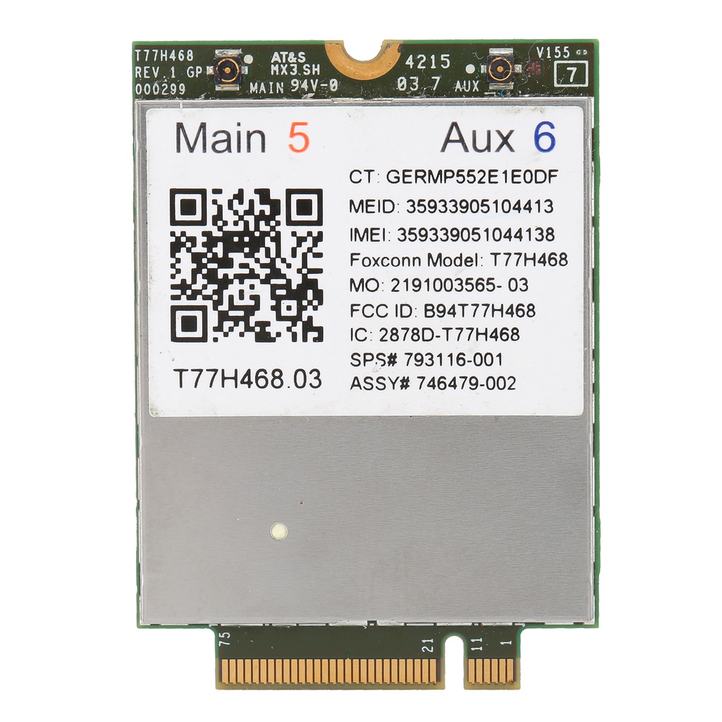 Card mạng không dây Lt4211 môđun 4g Lte Wwan 793116-001 T77H468 M.2 cho laptop HP