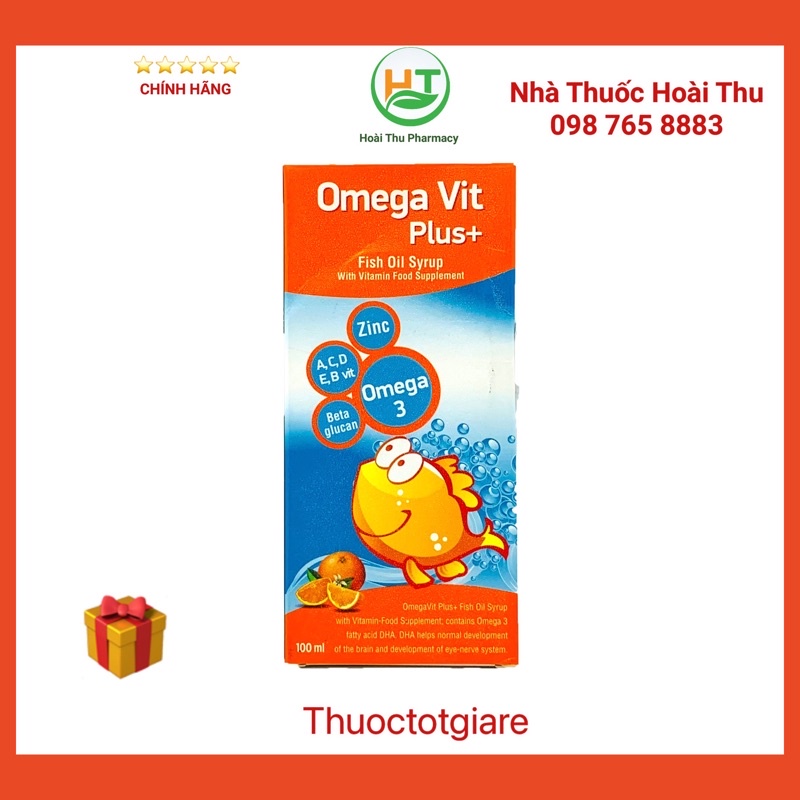 Siro OMEGA Vit Plus+ / Bổ sung Omega , vitamin và khoáng chất giúp bổ não và mắt