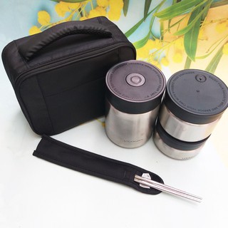 [Lock&Lock] Bộ hộp cơm kèm túi giữ nhiệt LHC8031SLV