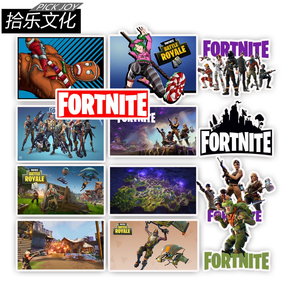 Set 50 Miếng Dán Trang Trí Hình Game Fortnite Dễ Thương