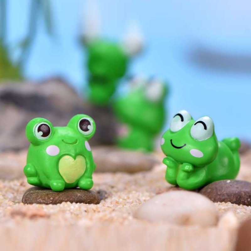 Ếch cốm trang trí tiểu cảnh, động vật trang trí terrarium, bể cá đẹp mắt