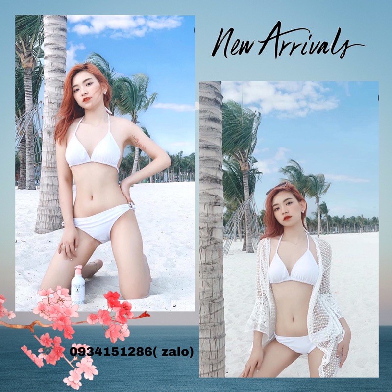 [ RẺ VÔ ĐỊCH+ HÀNG CAO CẤP] Bikini 2 mảnh tam giác full màu sexy