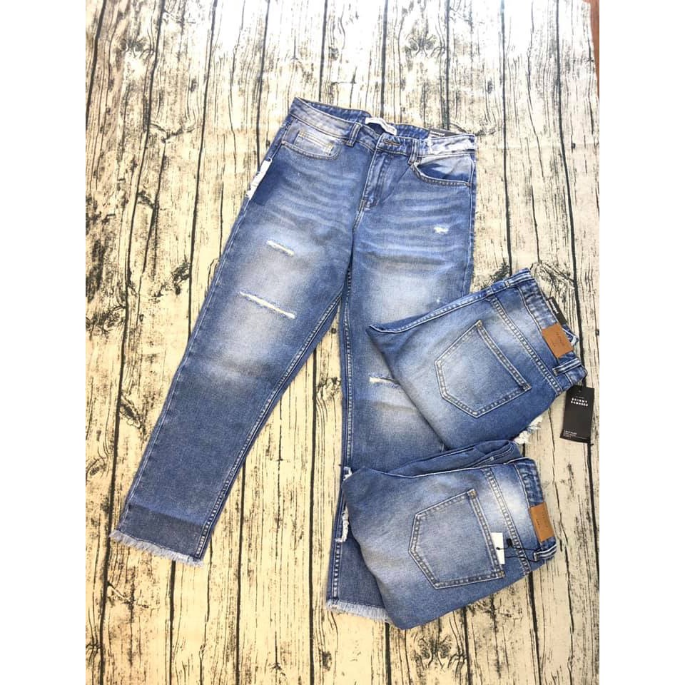 Quần jeans dư xịn rách nhiều - chất cotton dễ chịu
