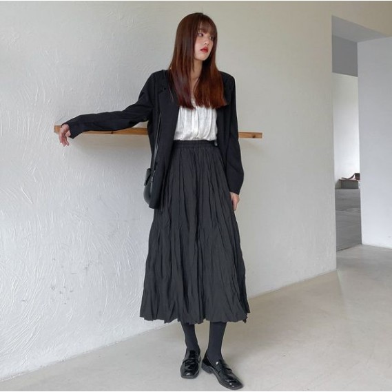Female skirts, half-length skirts, new high-waist A-line skirts for autumn and winter | BigBuy360 - bigbuy360.vn