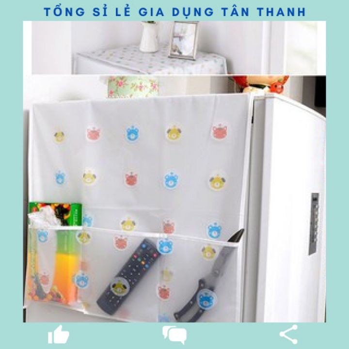 Tấm phủ bảo vệ tủ lạnh, máy giặt. chống thấm.che bụi bẩn. phòng nấm mốc có túi 2 bên tiện lợi