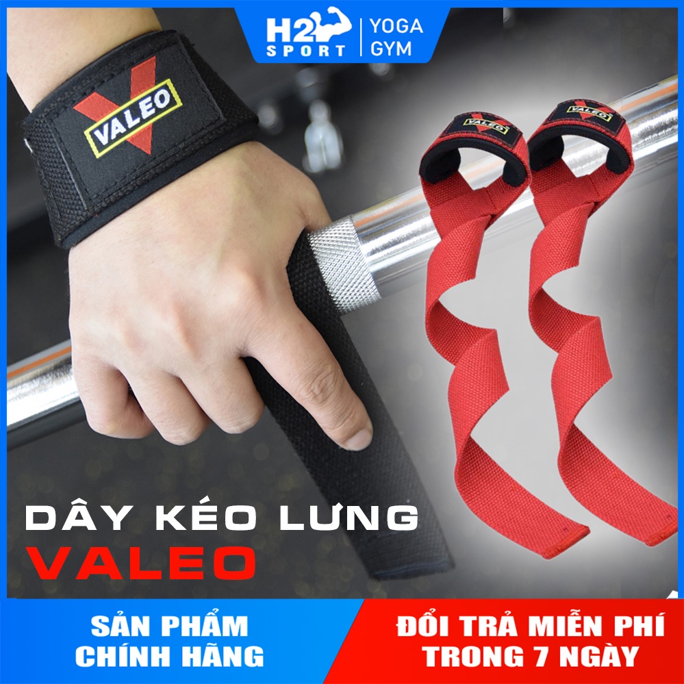 Dây kéo lưng tập GYM, tập xô lưng, deadlifft - Liffting Straps VALEO (1 Đôi)