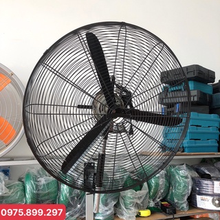 Quạt công nghiệp treo tường lồng 70cm sải cánh 65cm lắp động cơ máy giặt cũ
