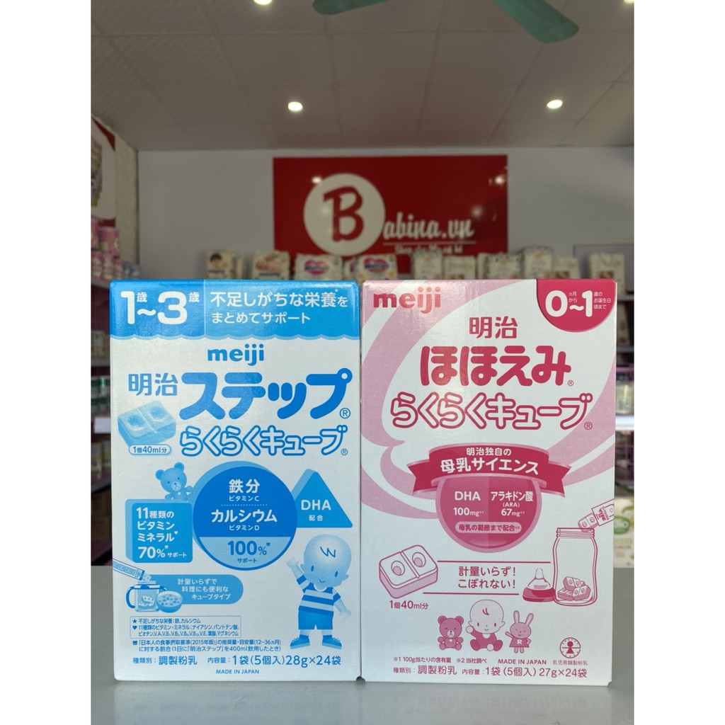 Sữa Meiji nội địa Nhật số 0 và 1-3 (800g date mới nhất)