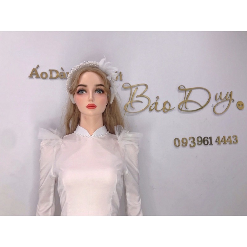 Tay áo lông vũ- tay áo thời trang, áo dài, váy cưới