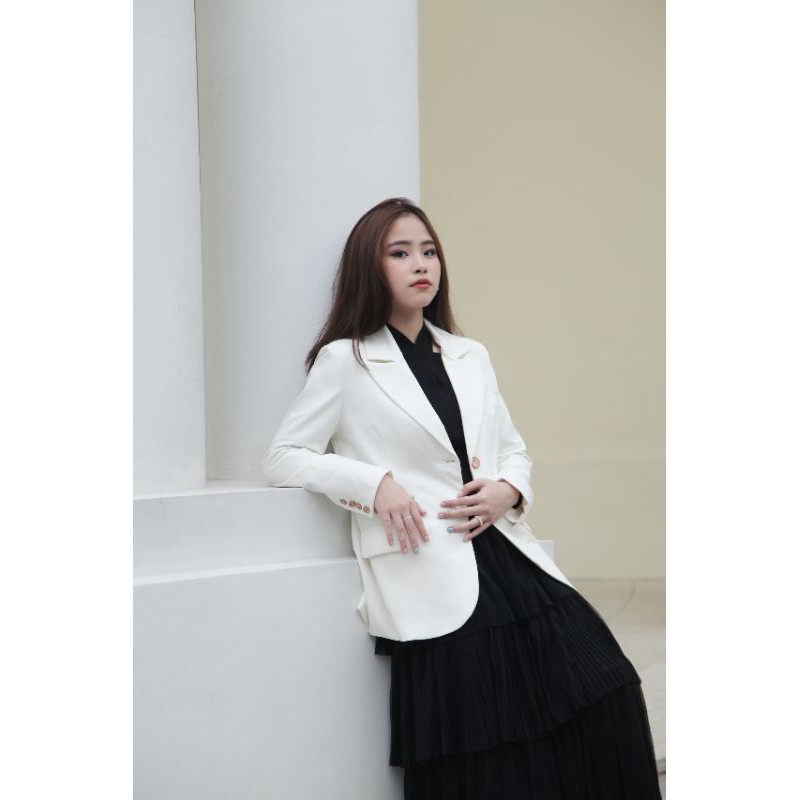 LITA BLAZER - áo blazer trẻ trung thanh lịch màu trắng