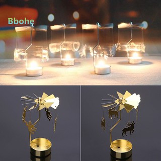 Đế nến vòng xoay có đèn LED lãng mạn