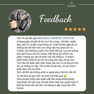 COMBO Bộ dầu gội ủ xả và serum chăm sóc tóc từ thiên nhiên KIERA