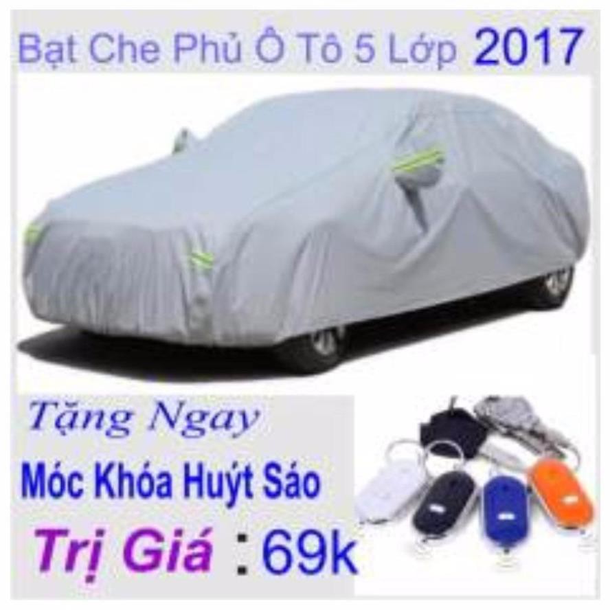 Bạt Che Phủ Ô Tô 5 Lớp Chống Cháy Cho Xe 7 Chỗ Loại Mới 2017 Tặng Ngay Móc Khóa Huýt Sáo Trị Giá 69K y