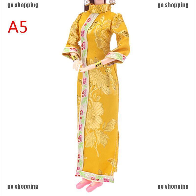 {go shopping}Doll handmade unique dress clothes for chinese traditional dress cheongsam