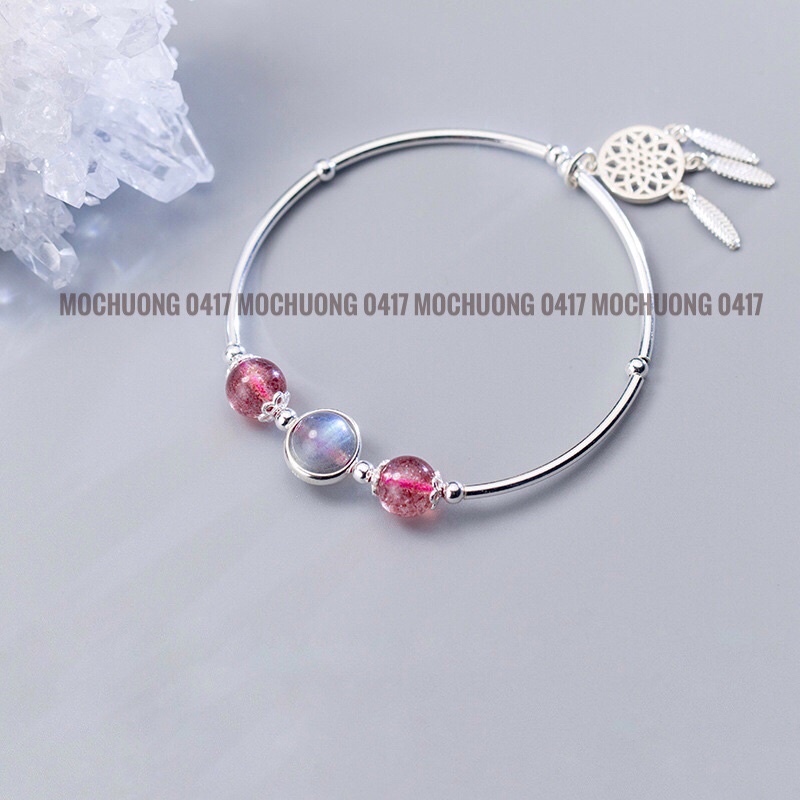 Vòng tay TA dâu mix dreamcatcher - MH727