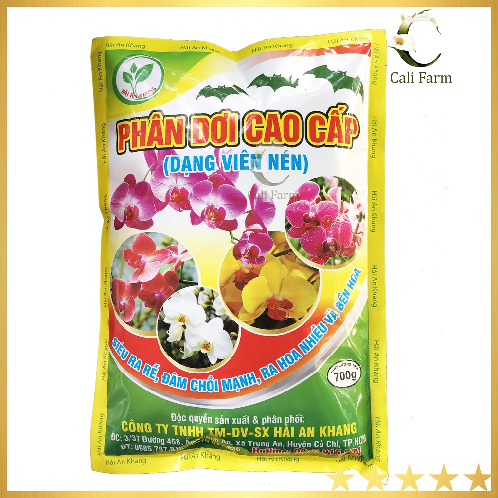 Phân Dơi Cao Cấp 700gram Dạng Viên Nén Siêu Ra Rễ, Đâm Chồi Mạnh, Ra Hoa Nhiều và Bền Hoa