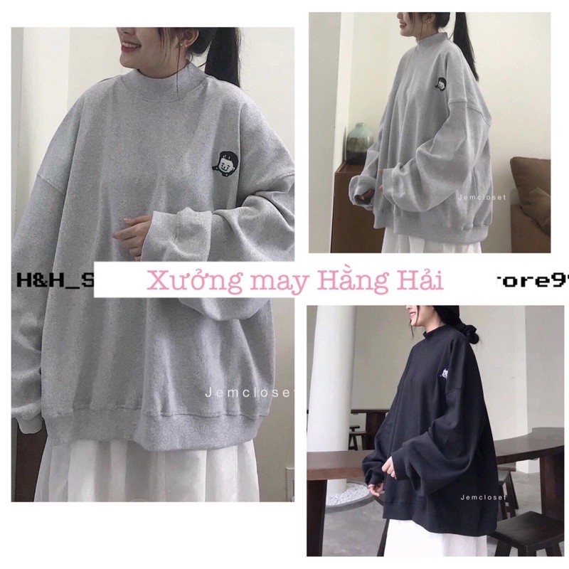 ÁO NỈ DÀI TAY, SWEATER NAM NỮ FORM RỘNG ULZZANG , ÁO HOODIE QUẢNG CHÂU CAO CẤP