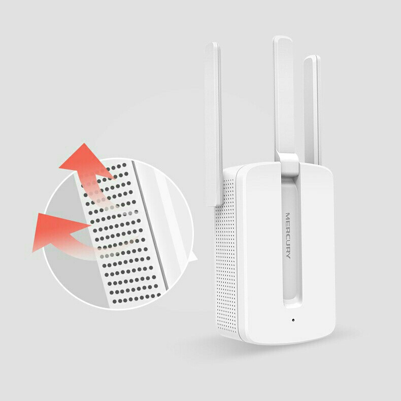 [FREESHIP]Kích sóng wifi Mercury MW310RE 3 Anten siêu mạnh - Sản phẩm chính hãng