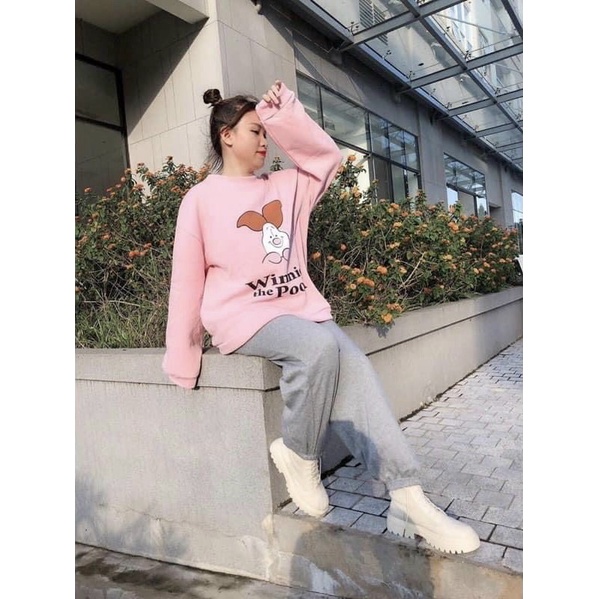 Quần thun jogger nữ ống rộng bo gấu | BigBuy360 - bigbuy360.vn