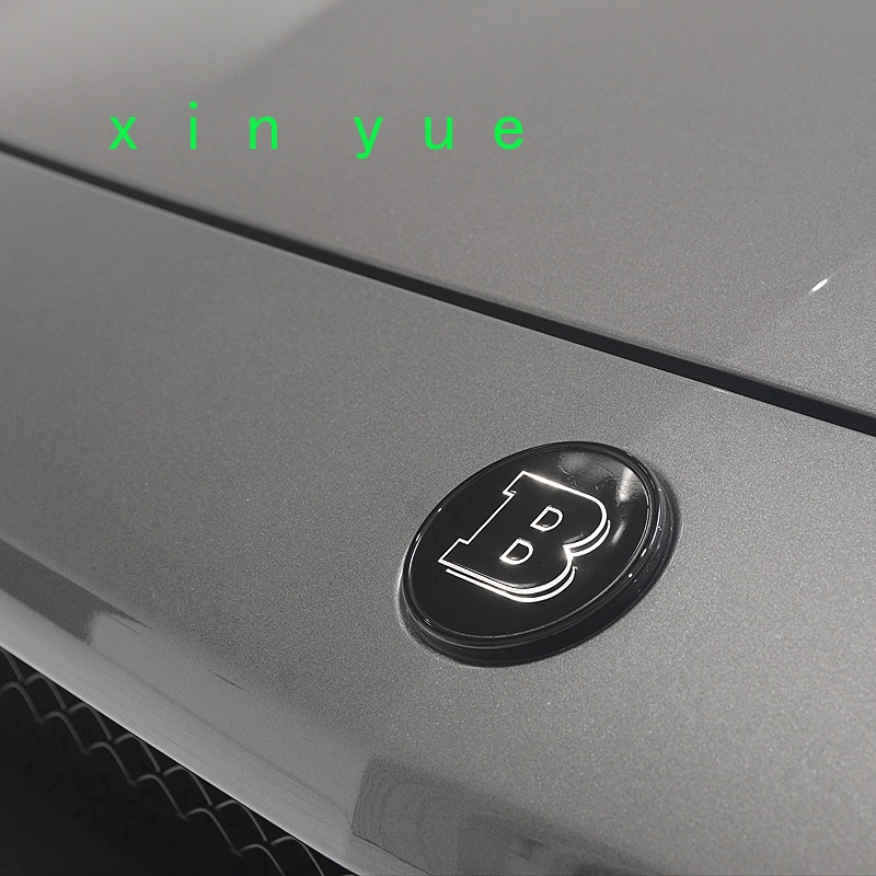 100% mới Brabus 45mm Chrome Front Hood Huy hiệu Bonnet Biểu tượng cho Mercedes Benz