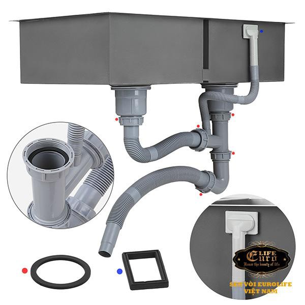 Chậu rửa chén Inox SUS 304 Eurolife EL-HM8246