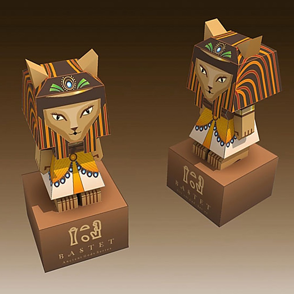 Mô hình giấy đồ chơi Bastet - Ancient Egyptian Goddess Ai Cập