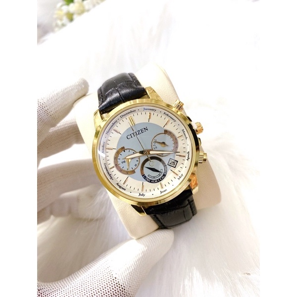Đồng hồ Citizen máy pin dây da cho nam