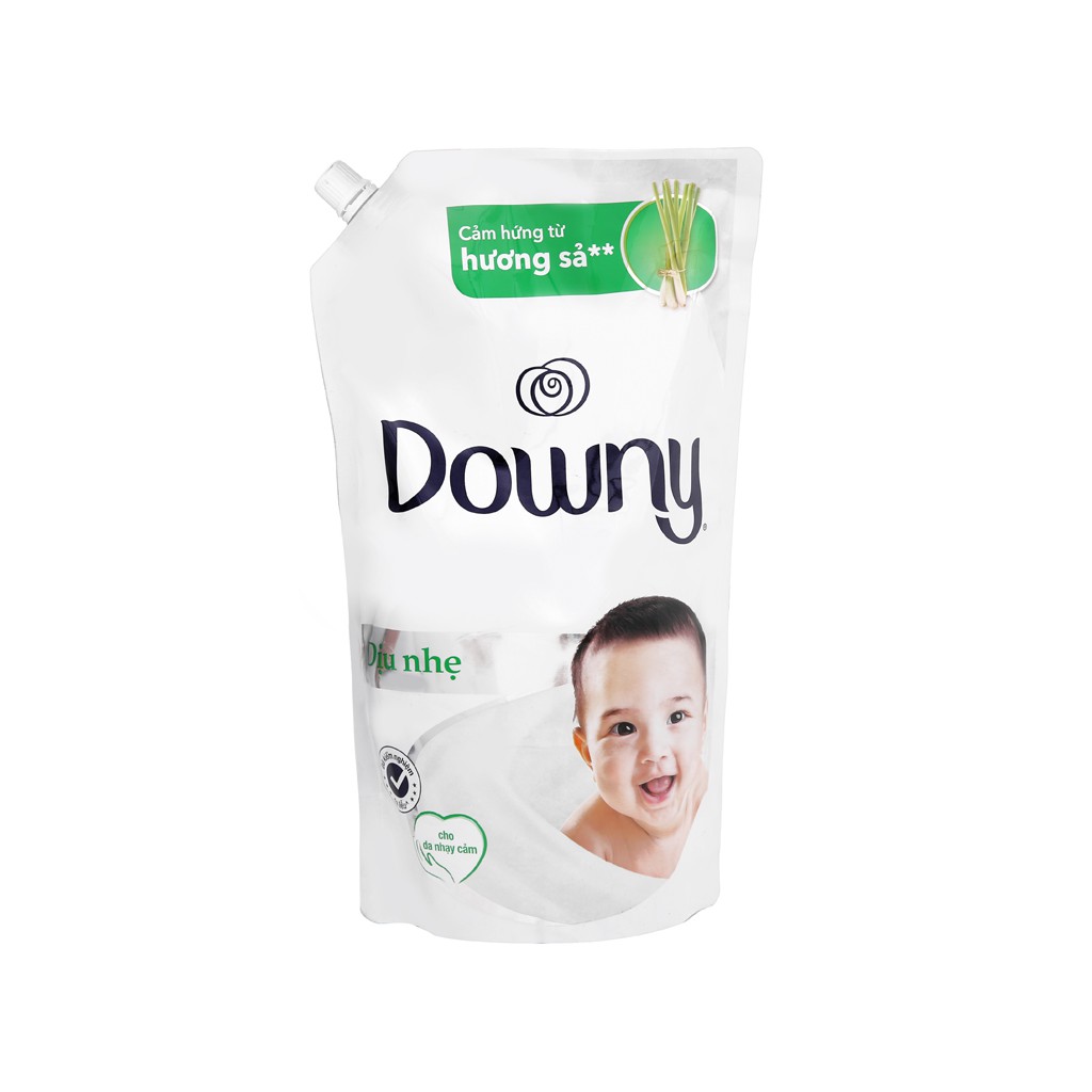 (FREESHIP50K)Nước xả cho bé Downy dịu nhẹ hương sả túi 1.6 lít