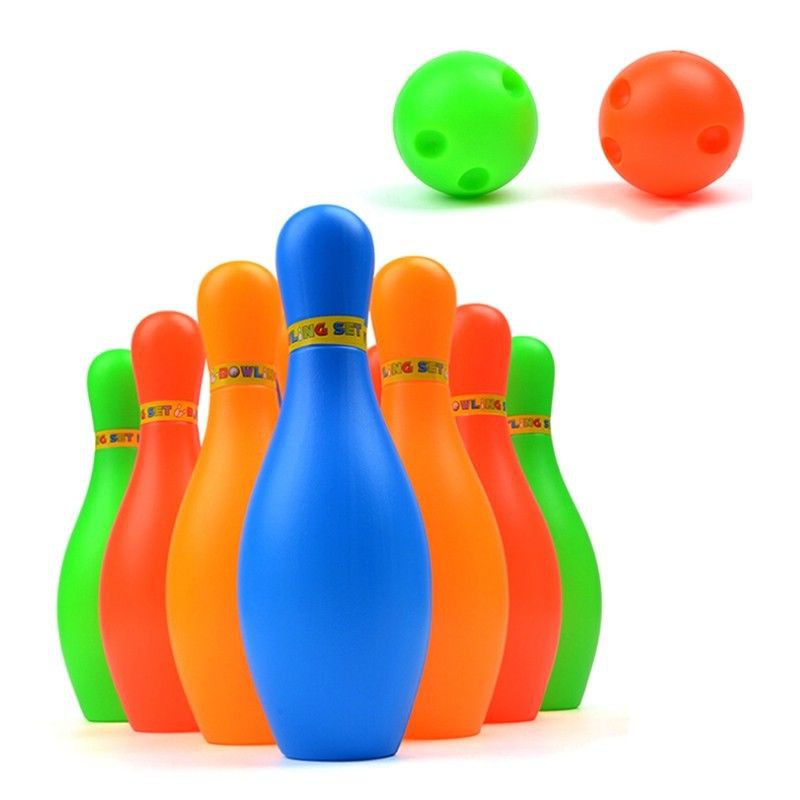 Bộ Đồ Chơi Bowling 2 Bóng 10 Pin Vui Nhộn Cho Bé