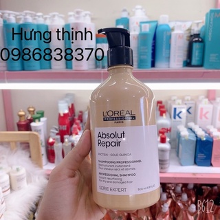Dầu gội + dầu xả phục hồi tóc hư tổn lorea'l serie expert absolut repair protein 200ml 300ml 500ml 750ml 1500ml