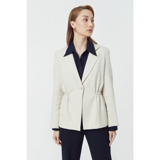 TheBlueTshirt - Instant Chic Linen Blazer Beige - Áo Khoác Linen Màu Kem