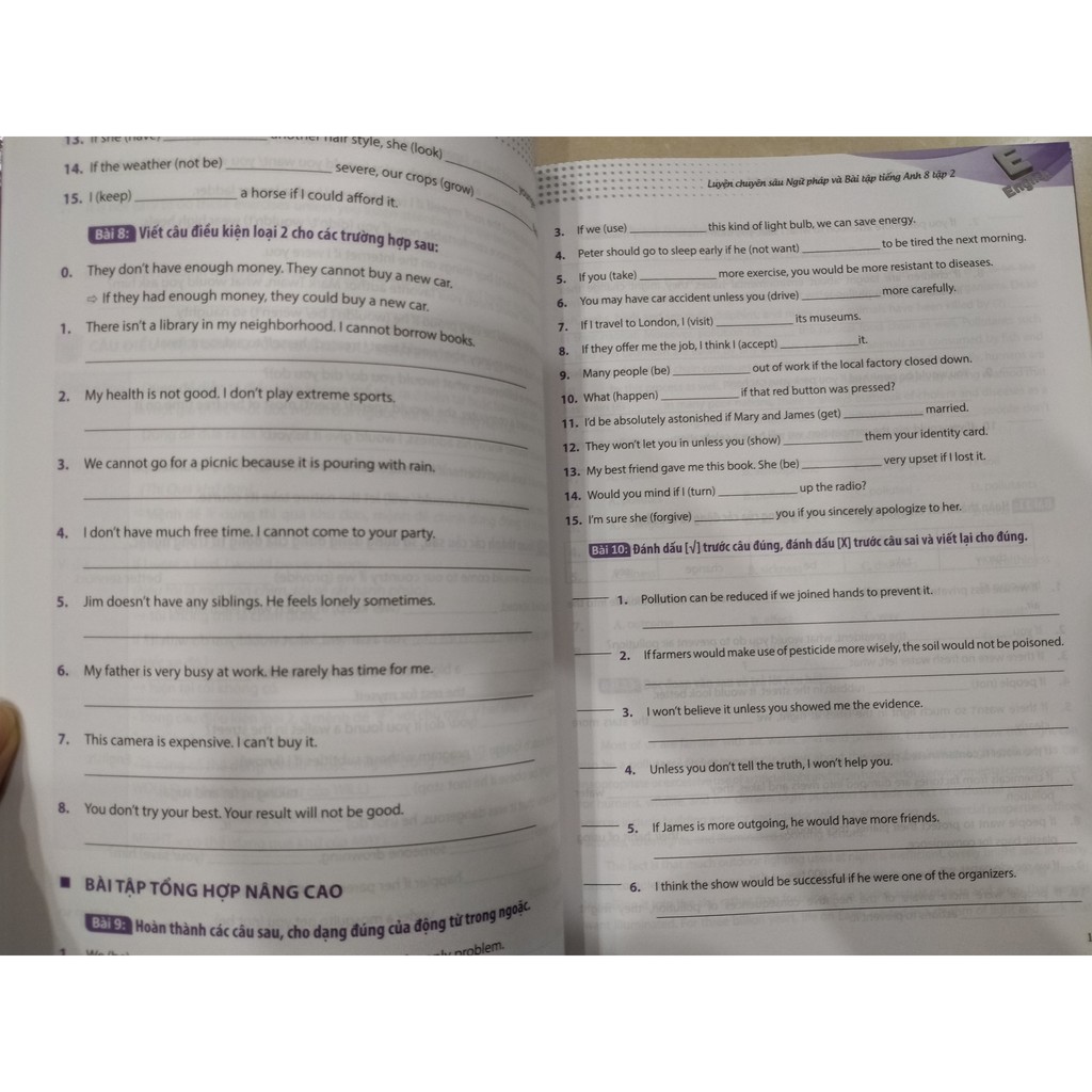 Sách - Luyện chuyên sâu ngữ pháp và bài tập tiếng anh lớp 8 tập 2 | BigBuy360 - bigbuy360.vn