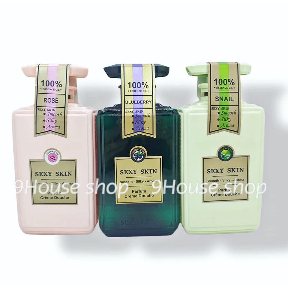 01 Chai Sữa Tắm Hương Nước hoa Sexy Skin 100% Essence Oil 600ml