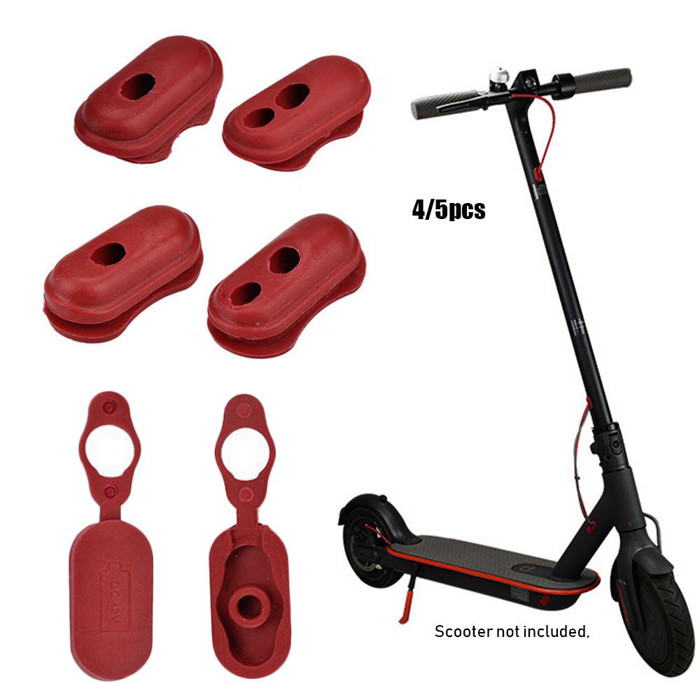 Set 4 / 5 Vỏ Bọc Cổng Sạc Bằng Cao Su Cho Xe Điện XIAOMI M365