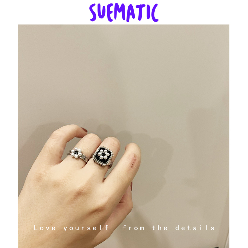 Nhẫn Hợp Kim Đính Ngọc Trai Nhân Tạo Sang Trọng Cho Nữ