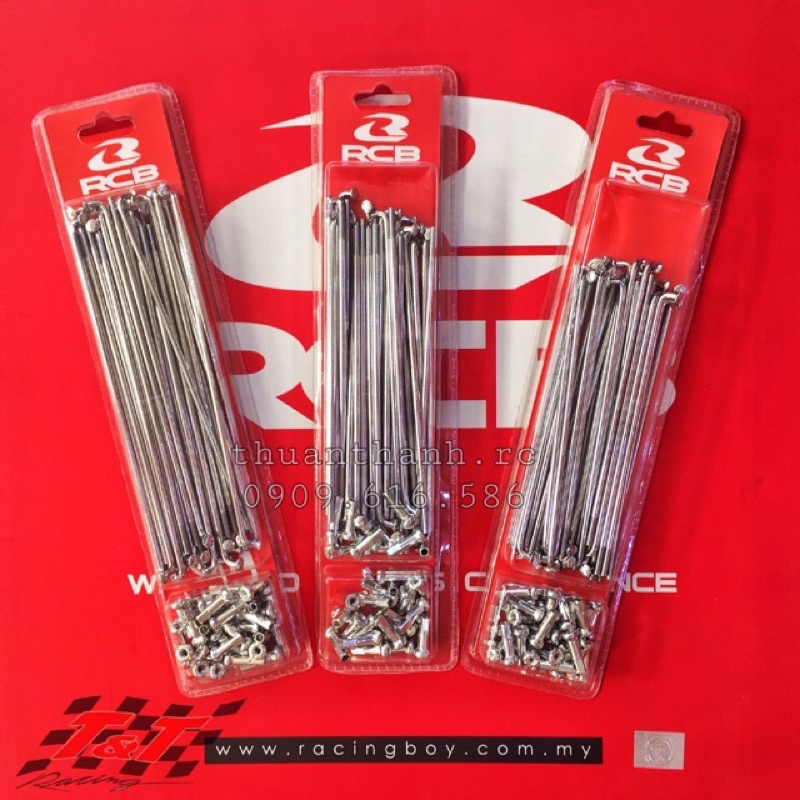 Bộ Căm RCB Crom bao sáng bóng gắn cho các loại xe , Chính hãng " đủ size "