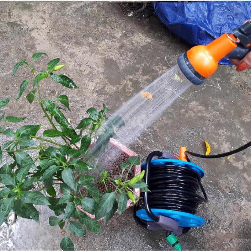 Bộ vòi xịt nước tưới cây, Rửa xe 8 chế độ VOI-N8T1.514, Bộ 5 món vòi 8 trong 1 Nối nhanh 8-12 mm