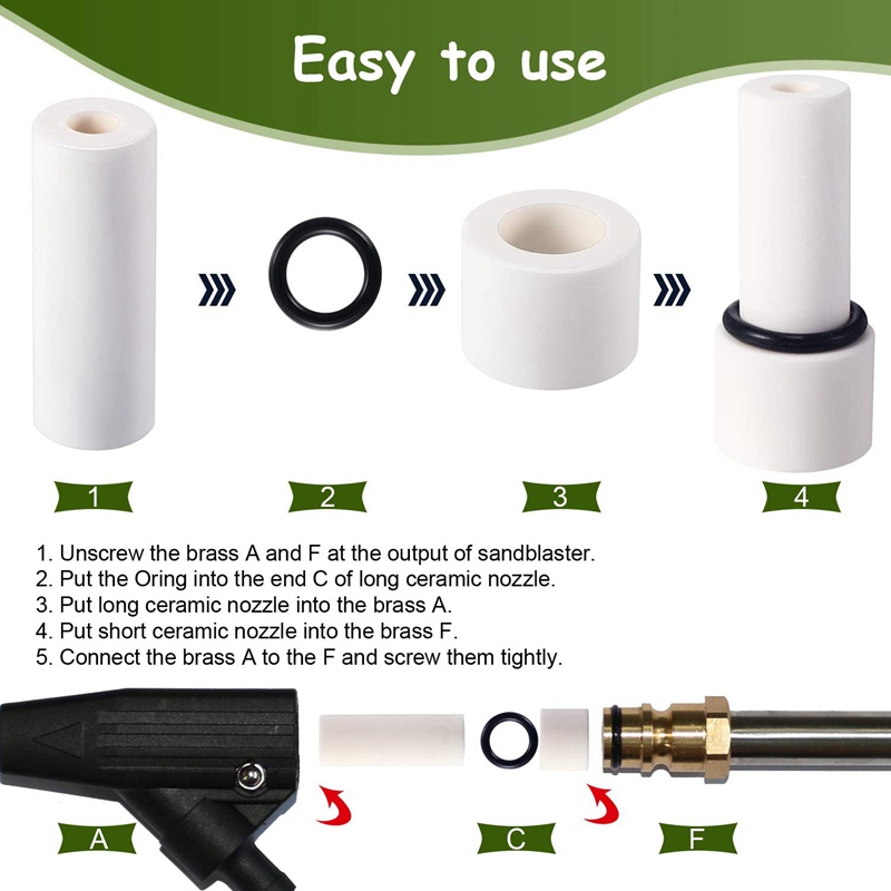 Vòi Phun Nước Áp Suất Cao 5000 PSI Thay Thế Tiện Dụng